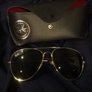 Ray-Ban Gold Aviators
